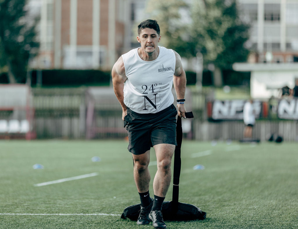 Complete Commando founder Sam Logan during a fitness coaching session